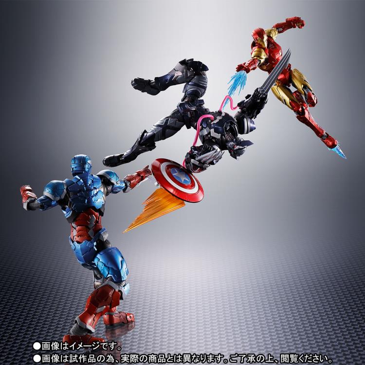 Tech-On Avengers S.H.Figuarts Tech-On Venomized Wolverine Action