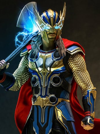 Thor: Love and Thunder MMS656 Thor Deluxe 1/6th Scale Collectible Figure Gallery Image 2
