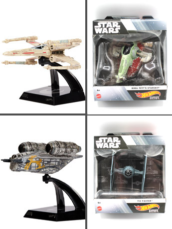 Star Wars Hot Wheels Starships Select Set of 4 Gallery Image 2
