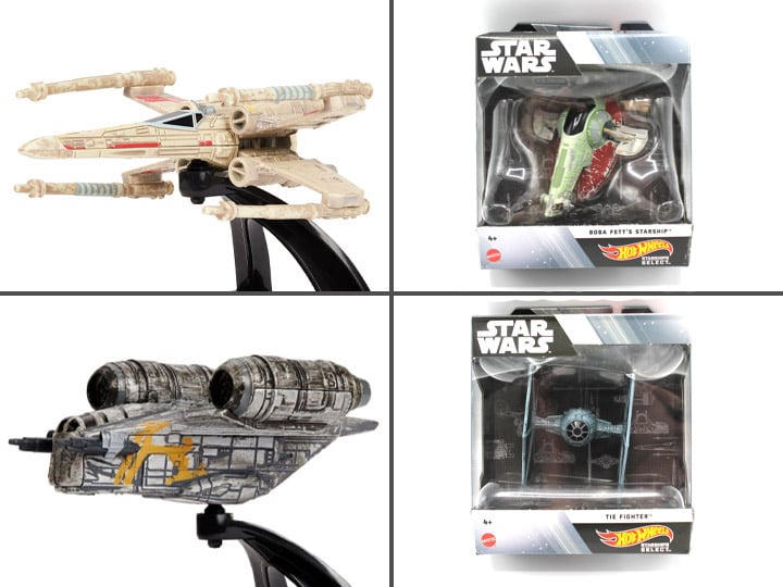 Star Wars Hot Wheels Starships Select Set of 4 Gallery Image 1