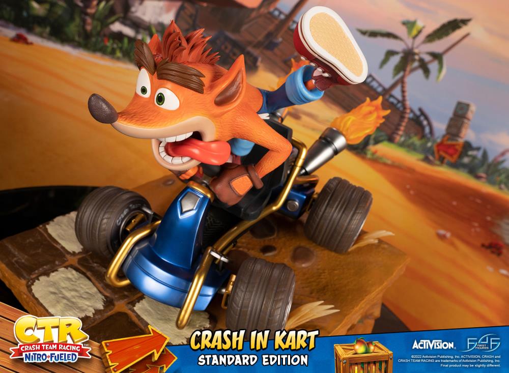 Crash Team Racing Nitro-Fueled Crash in Kart Statue Gallery Image 27