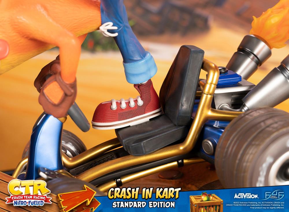 Crash Team Racing Nitro-Fueled Crash in Kart Statue Gallery Image 18