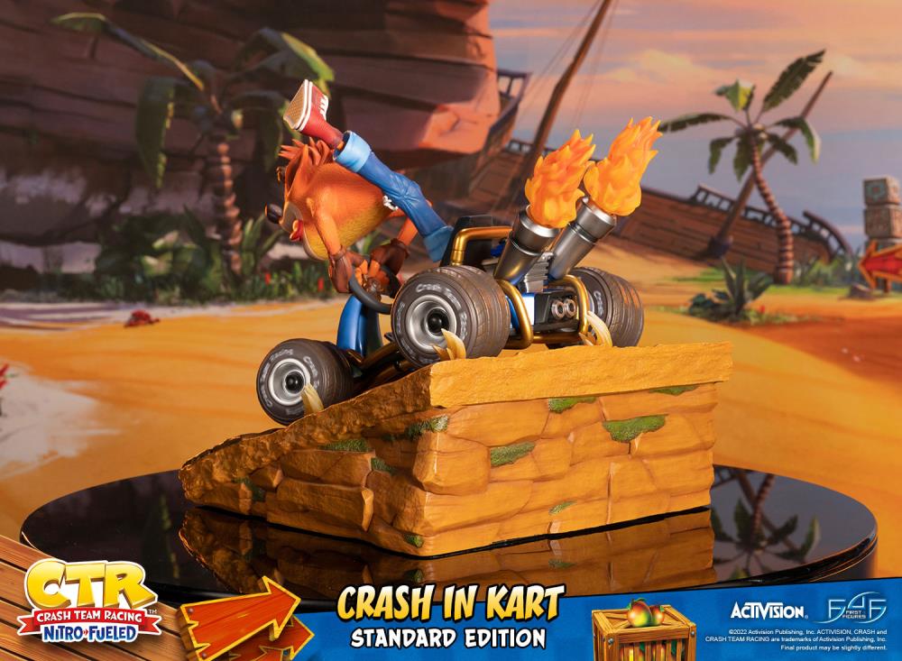 Crash Team Racing Nitro-Fueled Crash in Kart Statue Gallery Image 8