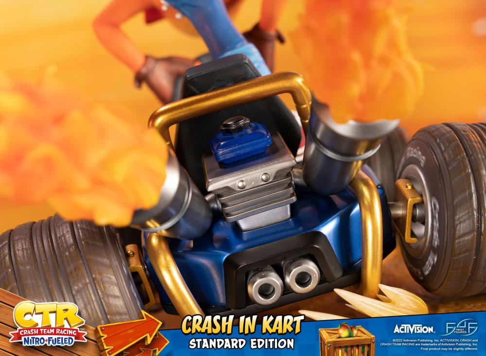 Crash Team Racing Nitro-Fueled Crash in Kart Statue Gallery Image 22
