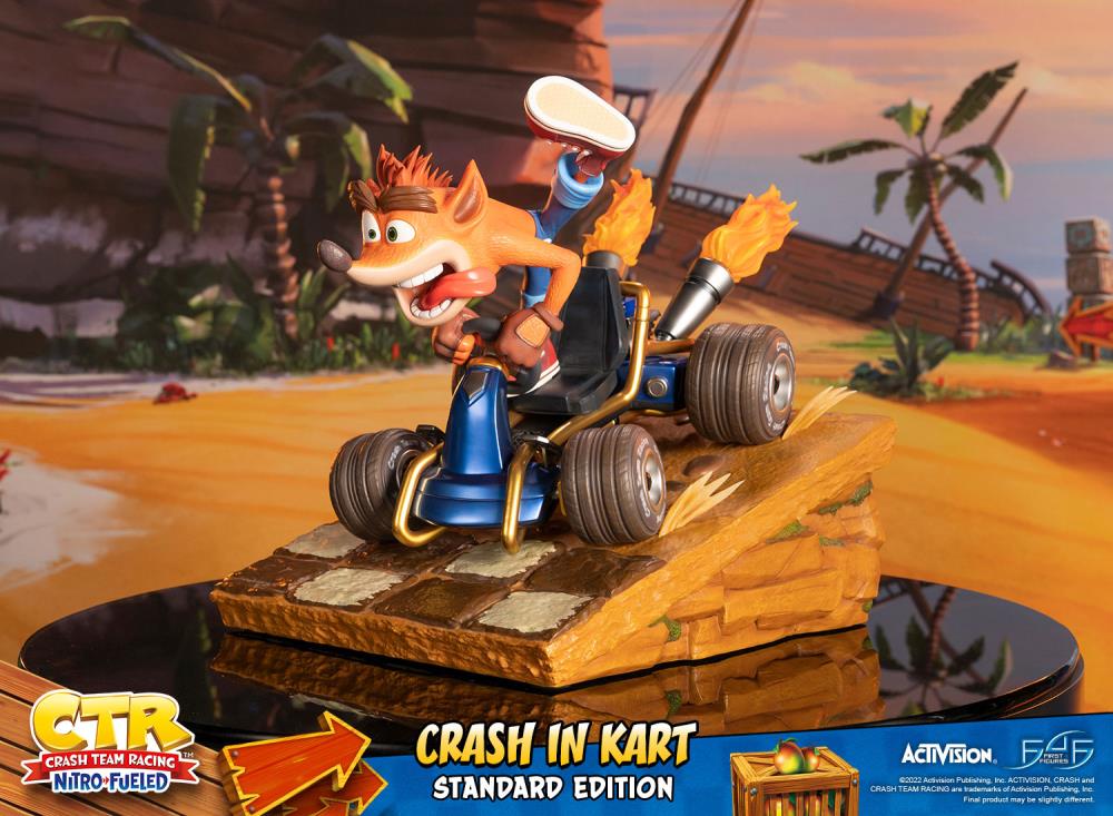Crash Team Racing Nitro-Fueled Crash in Kart Statue Gallery Image 10