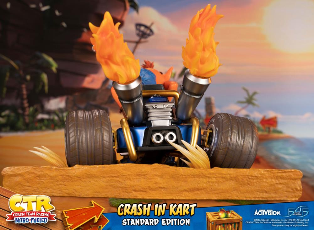 Crash Team Racing Nitro-Fueled Crash in Kart Statue Gallery Image 16