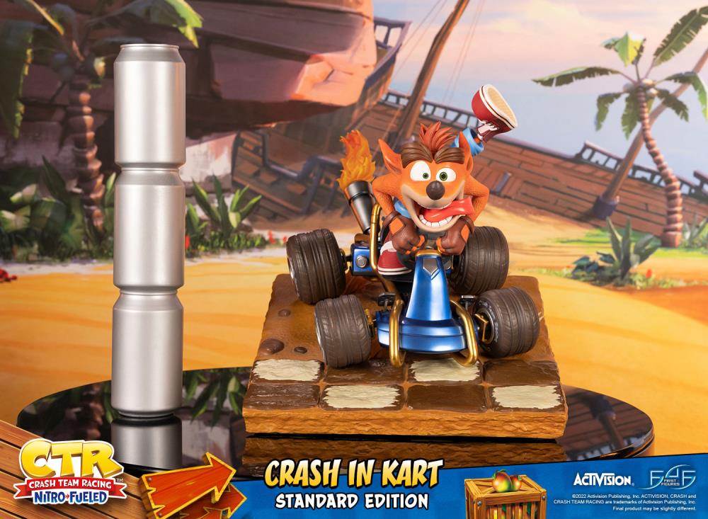 Crash Team Racing Nitro-Fueled Crash in Kart Statue Gallery Image 34