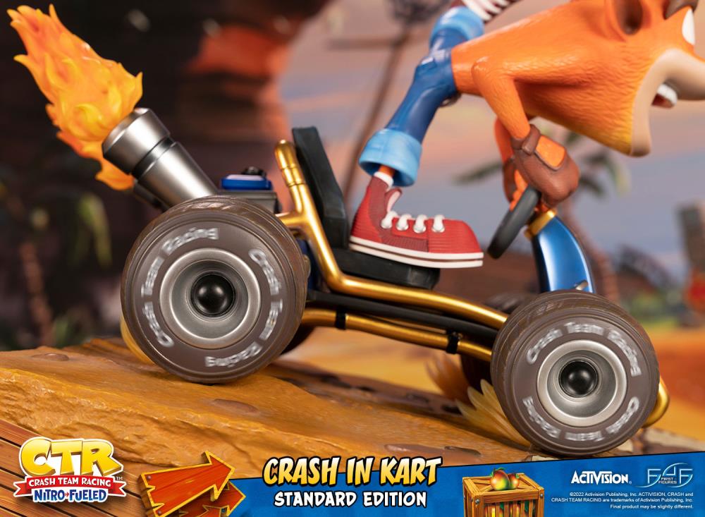 Crash Team Racing Nitro-Fueled Crash in Kart Statue Gallery Image 15