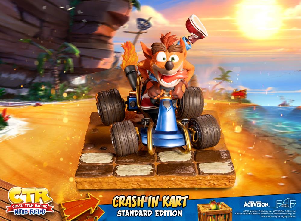 Crash Team Racing Nitro-Fueled Crash in Kart Statue Gallery Image 3