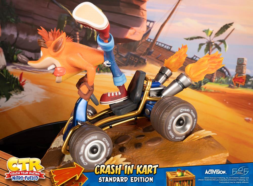 Crash Team Racing Nitro-Fueled Crash in Kart Statue Gallery Image 19