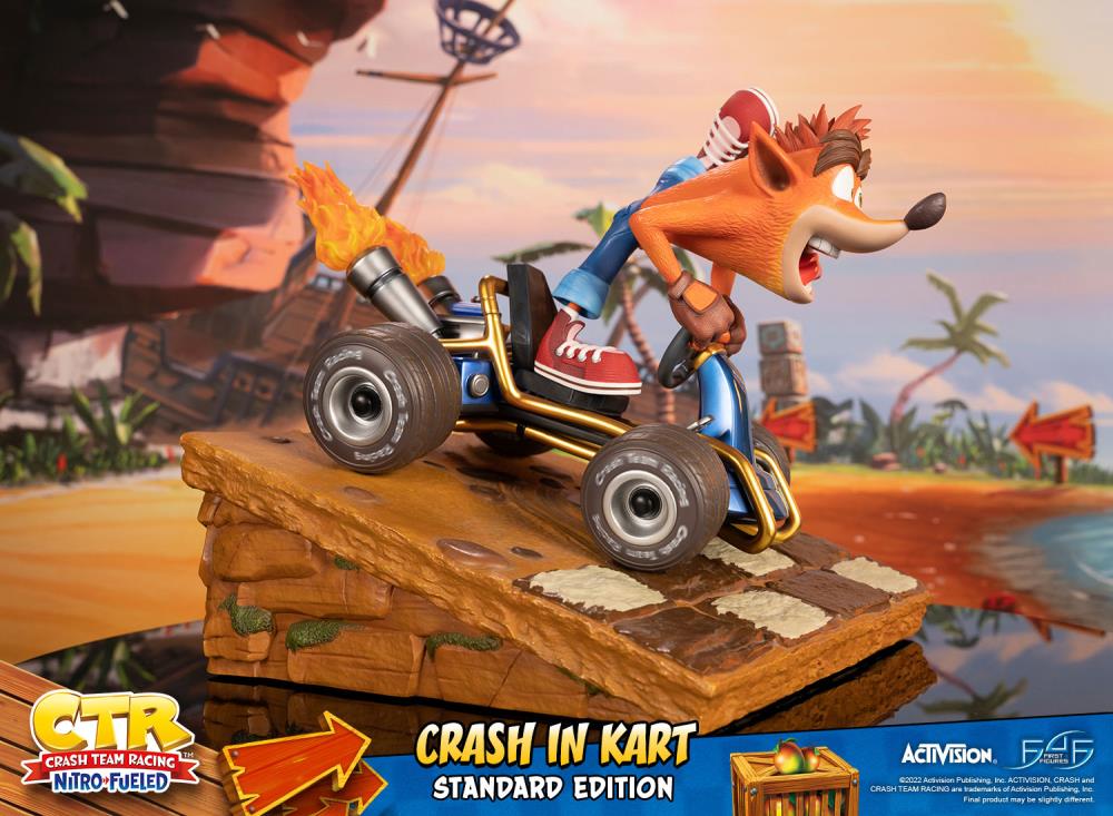 Crash Team Racing Nitro-Fueled Crash in Kart Statue Gallery Image 12