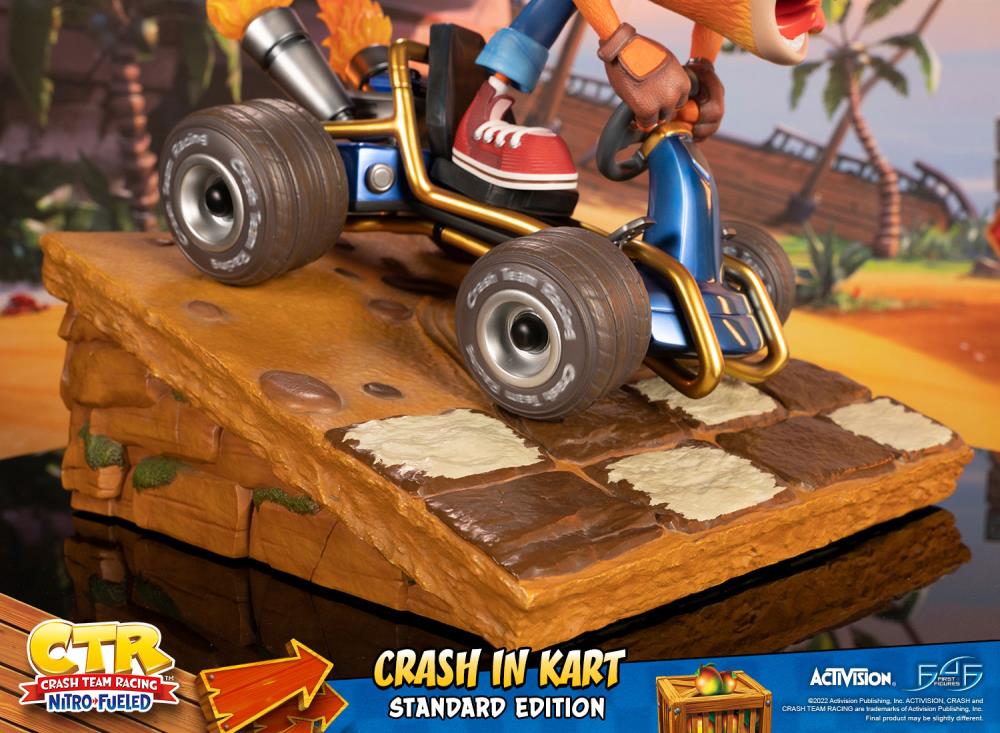 Crash Team Racing Nitro-Fueled Crash in Kart Statue Gallery Image 32
