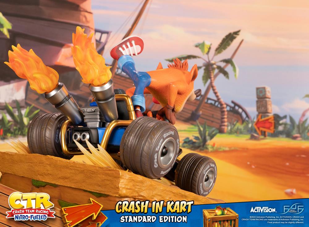 Crash Team Racing Nitro-Fueled Crash in Kart Statue Gallery Image 33