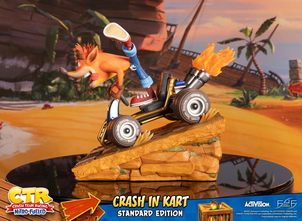 Crash Team Racing Nitro-Fueled Crash in Kart Statue Gallery Image 9