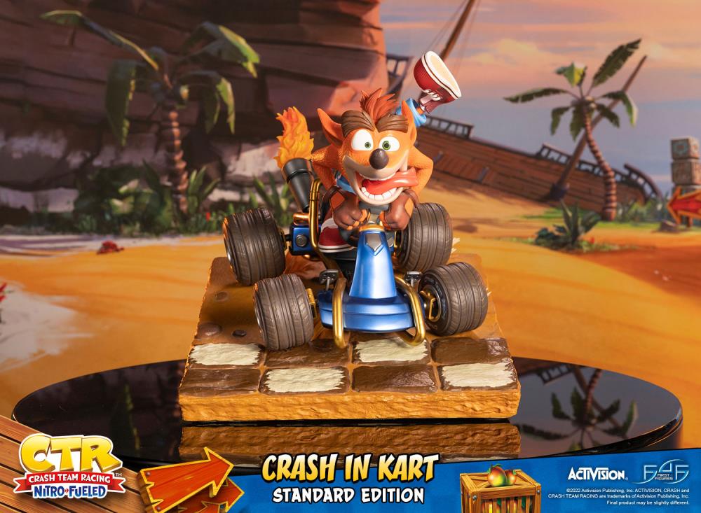 Crash Team Racing Nitro-Fueled Crash in Kart Statue Gallery Image 11