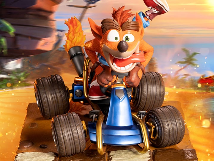 Crash Team Racing Nitro-Fueled Crash in Kart Statue Gallery Image 1