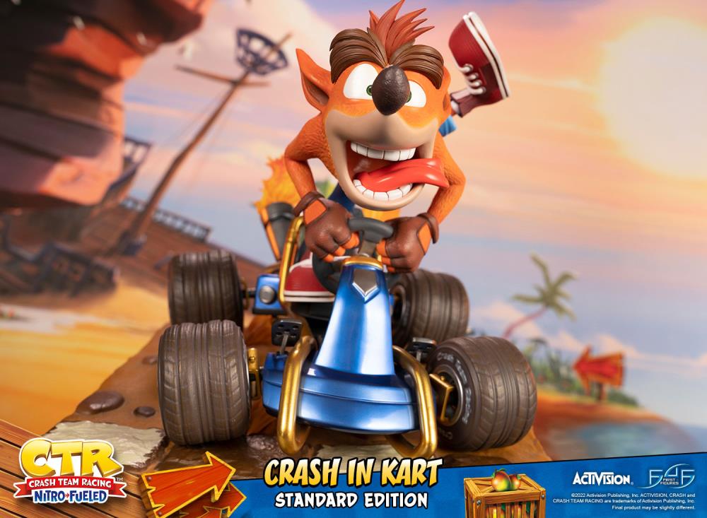 Crash Team Racing Nitro-Fueled Crash in Kart Statue Gallery Image 13