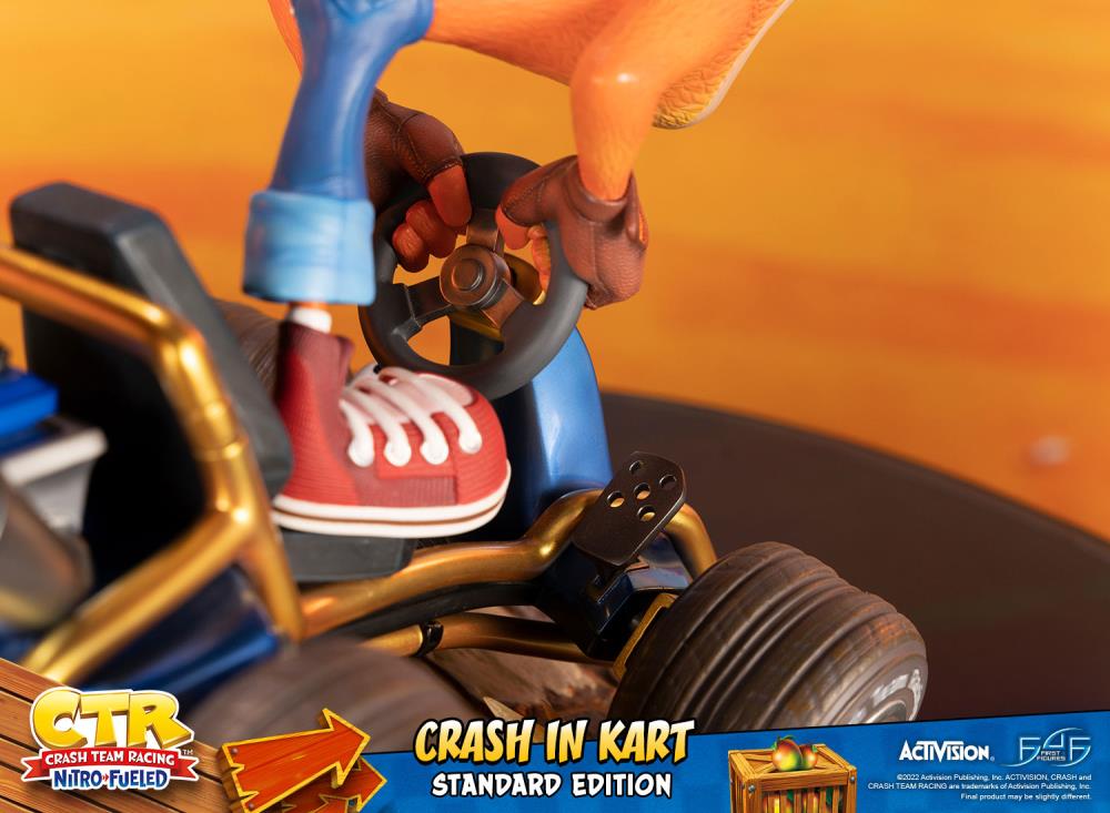 Crash Team Racing Nitro-Fueled Crash in Kart Statue Gallery Image 23