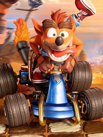 Crash Team Racing Nitro-Fueled Crash in Kart Statue Gallery Image 2