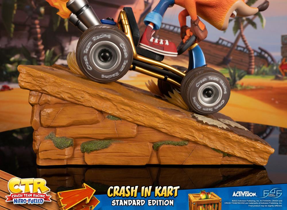 Crash Team Racing Nitro-Fueled Crash in Kart Statue Gallery Image 30