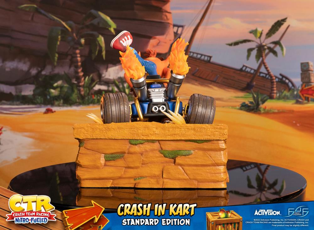 Crash Team Racing Nitro-Fueled Crash in Kart Statue Gallery Image 7