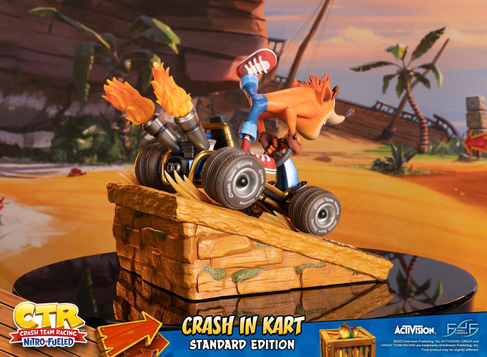 Crash Team Racing Nitro-Fueled Crash in Kart Statue Gallery Image 6