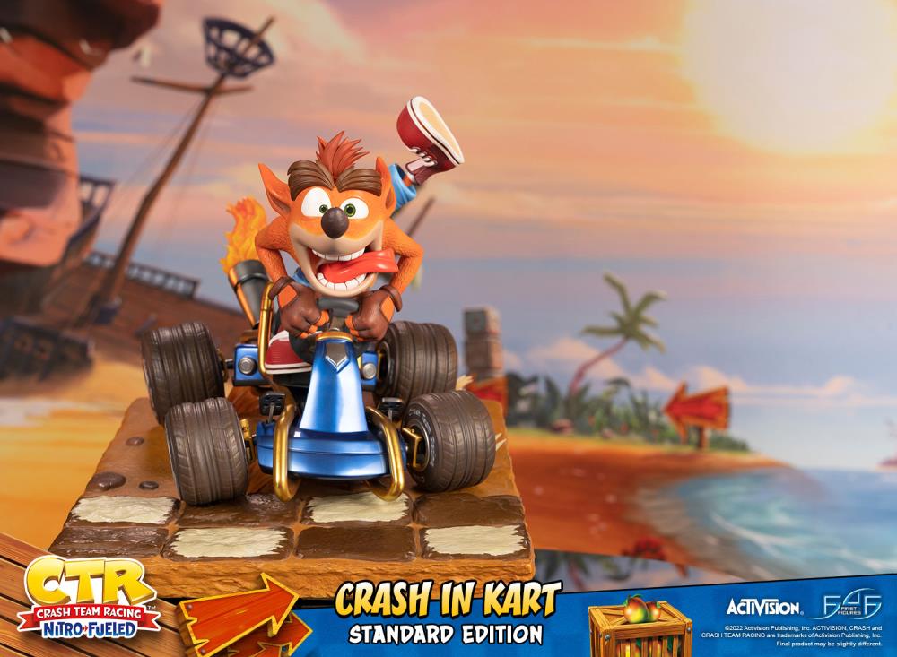 Crash Team Racing Nitro-Fueled Crash in Kart Statue Gallery Image 14