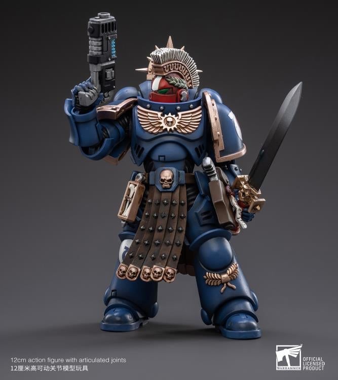 Warhammer 40K Ultramarines Veteran Sergeant Icastus 1/18 Scale Figure Gallery Image 3