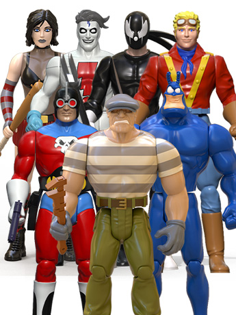 Longbox Heroes 5" Set of 7 BBTS Exclusive Figures Gallery Image 2