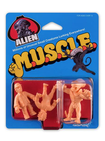 Alien M.U.S.C.L.E. Pack C: Kane with Facehugger, Attack Alien, and Brett Gallery Image 2