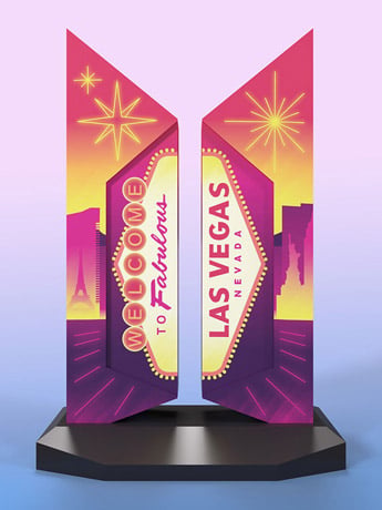 【公式】BTS ロゴ オブジェ BTS: Las Vegas Edition Premium Logo Statue