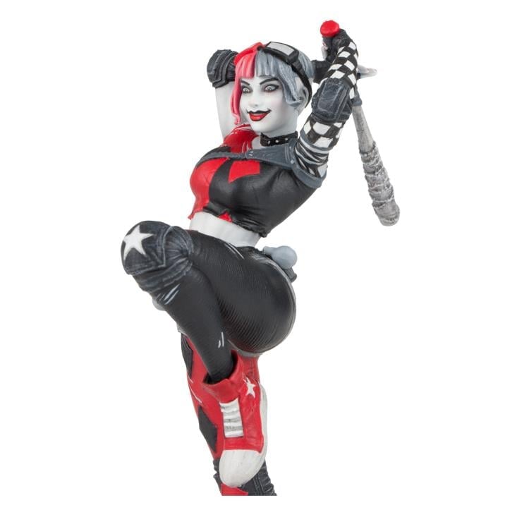 DC Comics Red, White & Black Harley Quinn (Derrick Chew) Statue Gallery Image 5