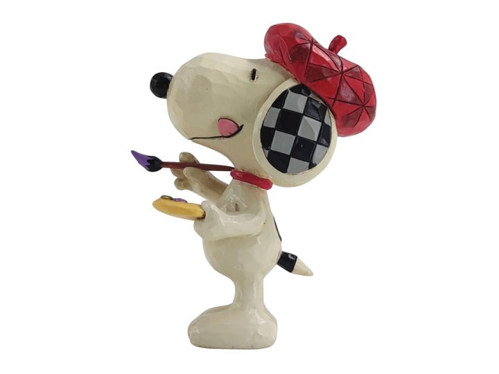 Peanuts "Artist" Snoopy Mini Figurine (Jim Shore) Gallery Image 1