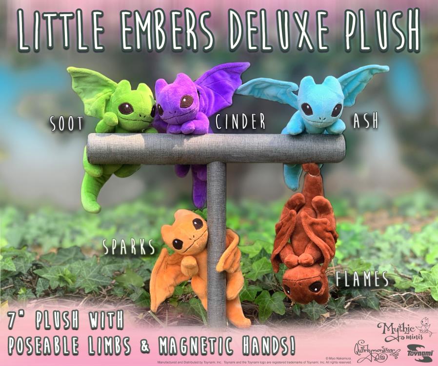 Miyo's Mystic Musings Little Embers 7" Deluxe Ash Plush Gallery Image 3