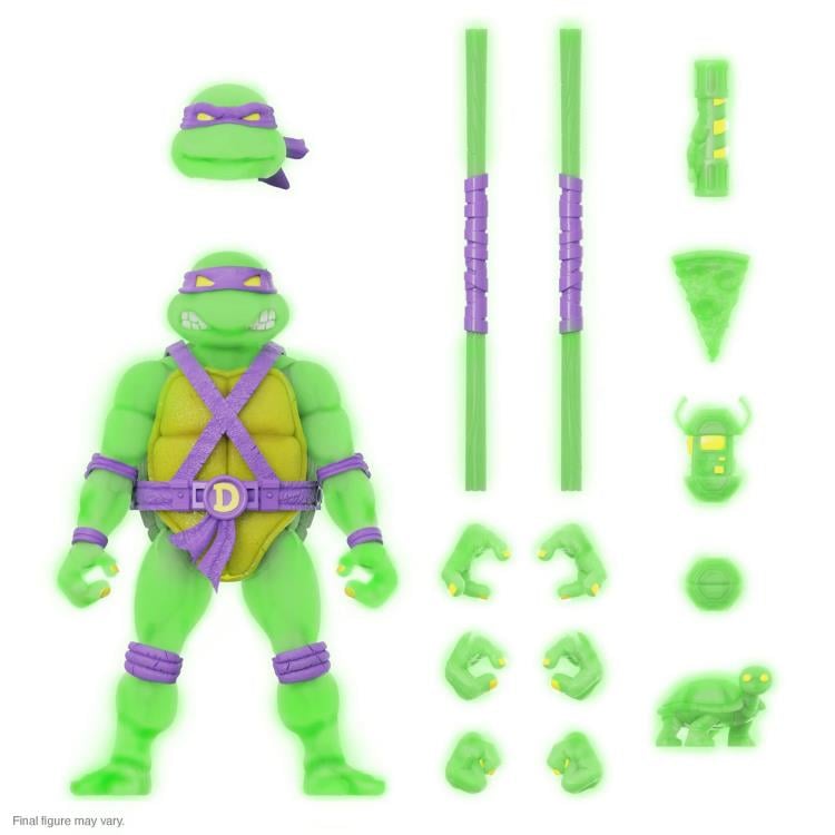 Teenage Mutant Ninja Turtles ULTIMATES! Mutagen Ooze Glow Donatello Exclusive Action Figure Gallery Image 5