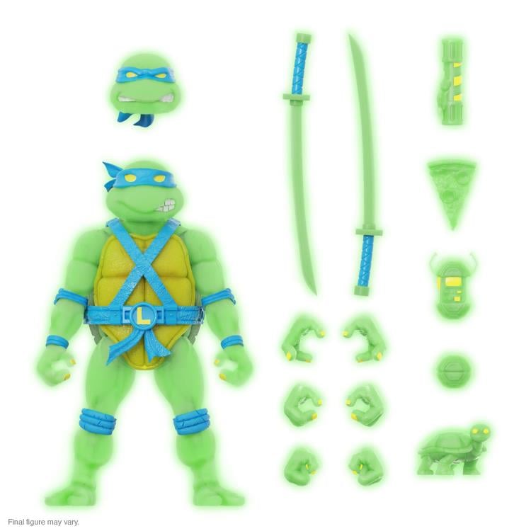 Teenage Mutant Ninja Turtles ULTIMATES! Mutagen Ooze Glow Leonardo Exclusive Action Figure Gallery Image 5