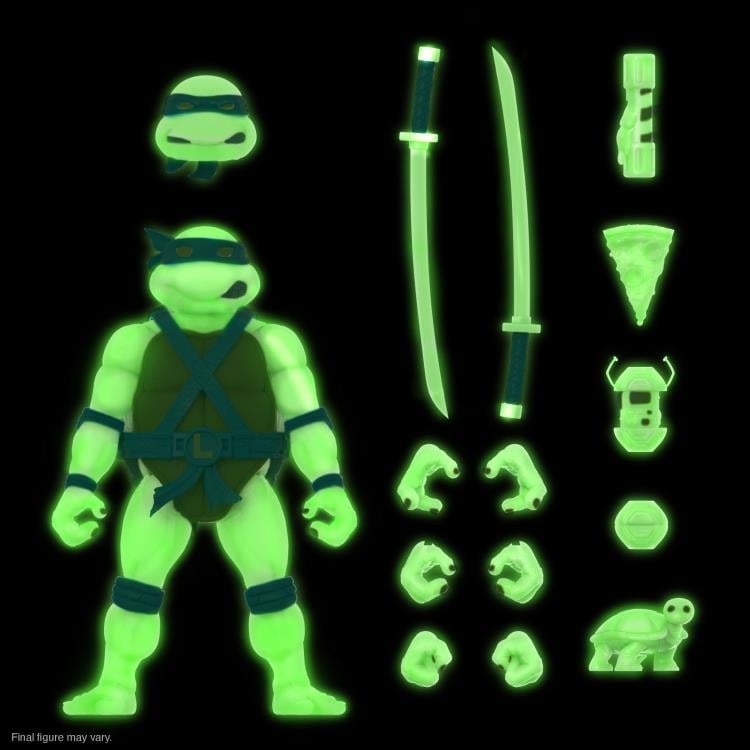 Teenage Mutant Ninja Turtles ULTIMATES! Mutagen Ooze Glow Leonardo Exclusive Action Figure Gallery Image 4
