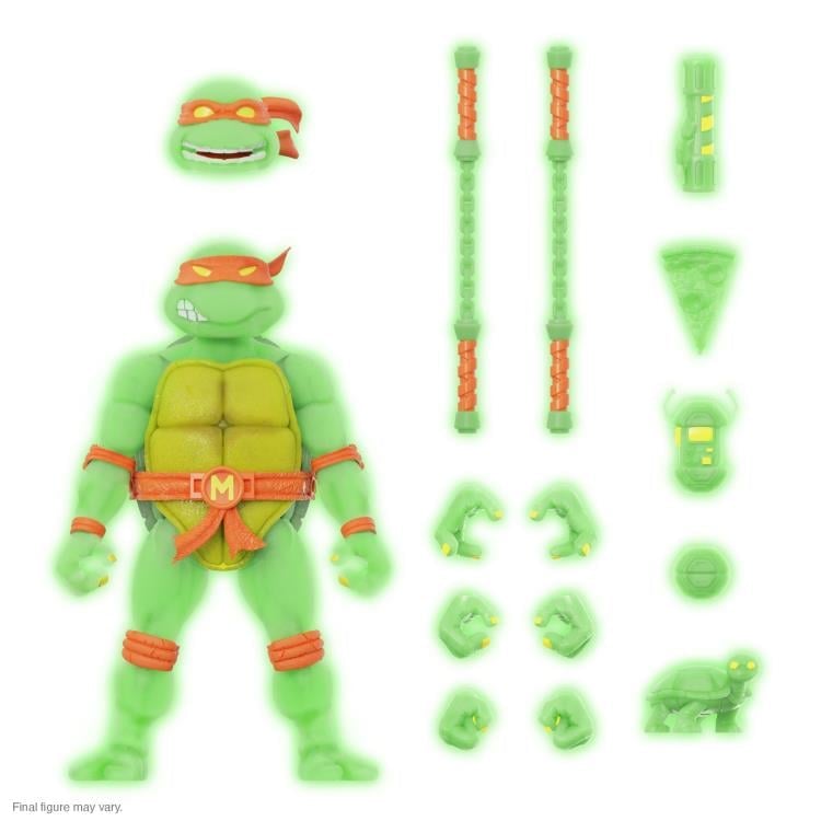 Teenage Mutant Ninja Turtles ULTIMATES! Mutagen Ooze Glow Michelangelo Exclusive Action Figure Gallery Image 5
