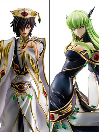 Code Geass: Lelouch of the Rebellion R2 Precious G.E.M. Lelouch vi Britannia and C.C. (Britannian Costume Ver.) Set Gallery Image 2