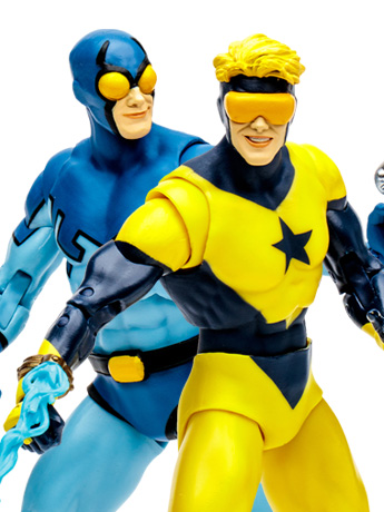 DC Comics DC Multiverse Booster Gold & Blue Beetle Action Figure Two-Pack Gallery Image 2