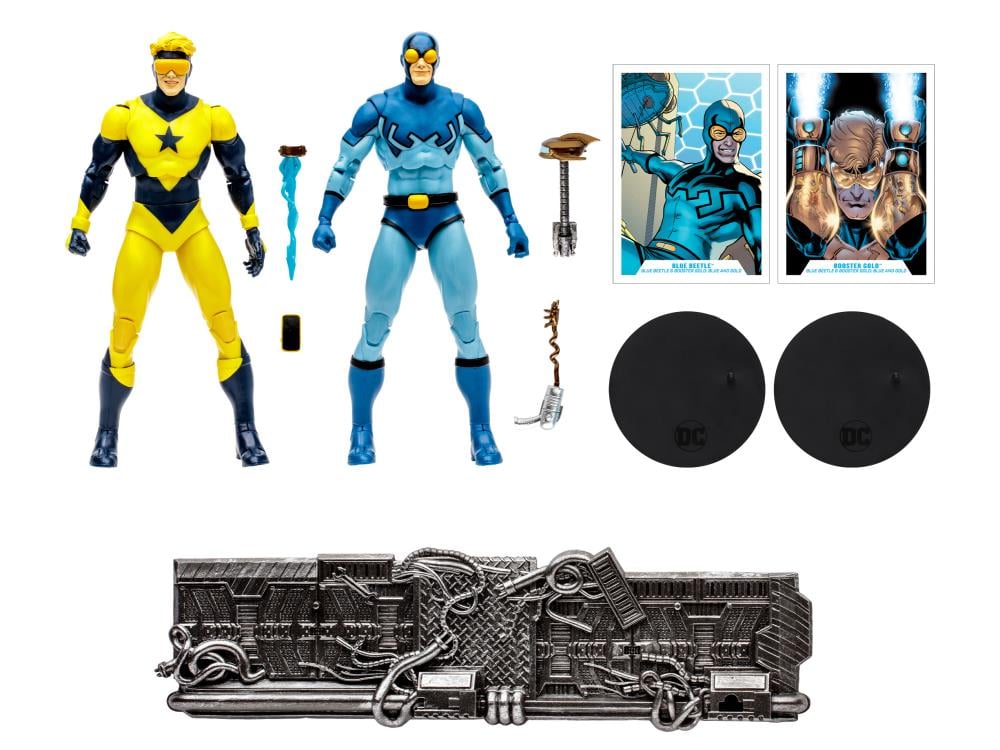 DC Comics DC Multiverse Booster Gold & Blue Beetle Action Figure Two-Pack Gallery Image 16