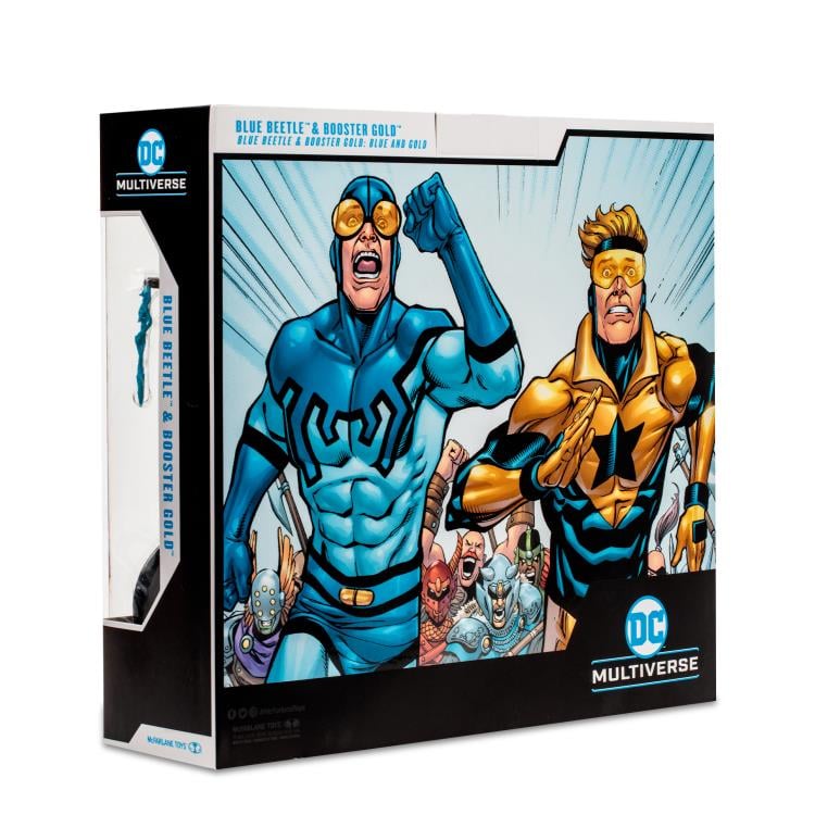 DC Comics DC Multiverse Booster Gold & Blue Beetle Action Figure Two-Pack Gallery Image 19