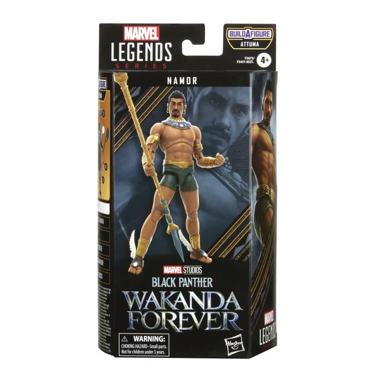 Black Panther: Wakanda Forever Marvel Legends Namor Action Figure (Attuma BAF) Gallery Image 7