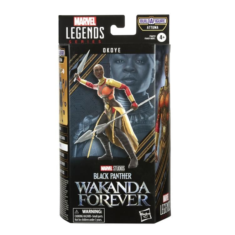 Black Panther: Wakanda Forever Marvel Legends Okoye Action Figure (Attuma BAF) Gallery Image 8