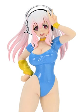 Nitroplus Super Sonico (1980's Blue Another Color Ver.) Concept Figure Gallery Image 2
