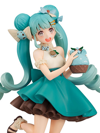Vocaloid SweetSweets Series Hatsune Miku (Chocolate Mint Ver.) Figure (Reissue) Gallery Image 2