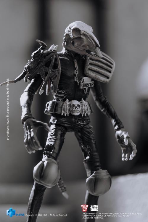 2000 AD Exquisite Mini Series Judge Mortis (Black & White) 1:18 Scale PX Previews Exclusive Figure Gallery Image 6