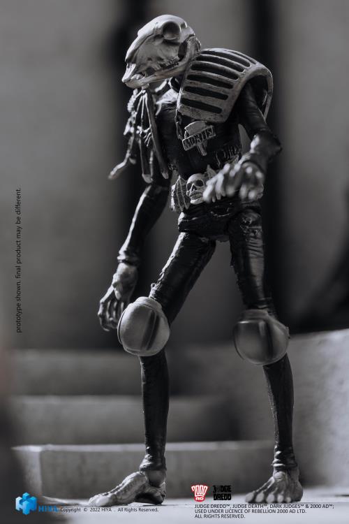 2000 AD Exquisite Mini Series Judge Mortis (Black & White) 1:18 Scale PX Previews Exclusive Figure Gallery Image 4