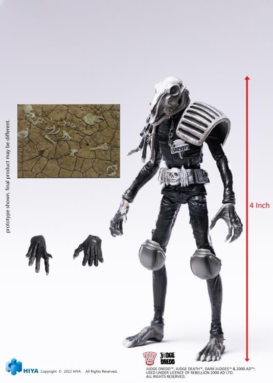 2000 AD Exquisite Mini Series Judge Mortis (Black & White) 1:18 Scale PX Previews Exclusive Figure Gallery Image 9