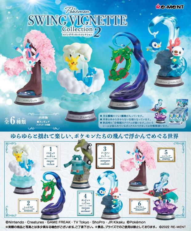 Pokemon Swing Vignette Collection Vol. 2 Boxed Set of 6 Capsules